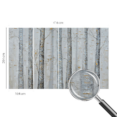 Vliesová fototapeta do obýváků Břízy