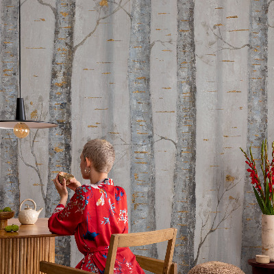 Vliesová fototapeta do obýváků Břízy