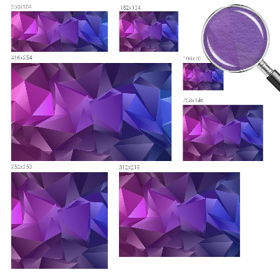 Fototapeta do obýváku Fialové trojúhelníky