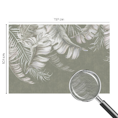 Vliesová fototapeta do ložnice Jemné listy