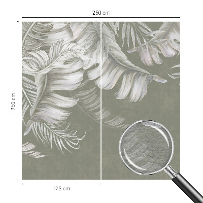 Vliesová fototapeta do ložnice Jemné listy