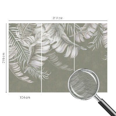 Vliesová fototapeta do ložnice Jemné listy