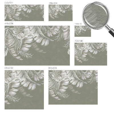 Vliesová fototapeta do ložnice Jemné listy