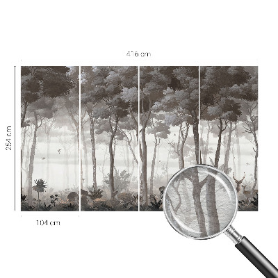 Vliesová fototapeta pro děti Lesní magie