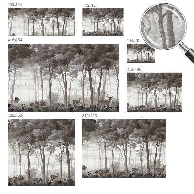 Vliesová fototapeta pro děti Lesní magie