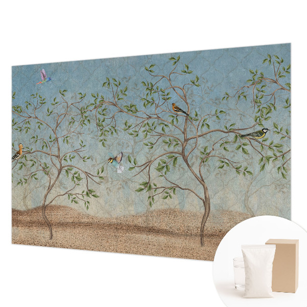 Fototapeta na míru do ložnice Ptáci ve stromech