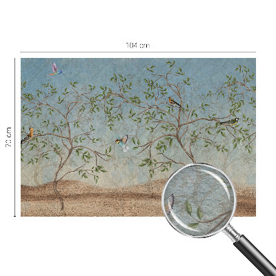 Fototapeta na míru do ložnice Ptáci ve stromech