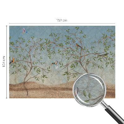 Fototapeta na míru do ložnice Ptáci ve stromech