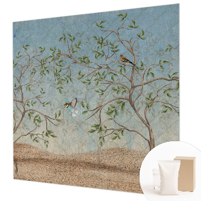 Fototapeta na míru do ložnice Ptáci ve stromech