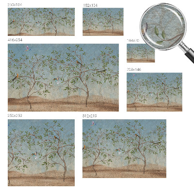 Fototapeta na míru do ložnice Ptáci ve stromech