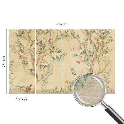 Fototapeta na míru do ložnice Květinové akcenty