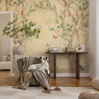 Fototapeta na míru do ložnice Květinové akcenty