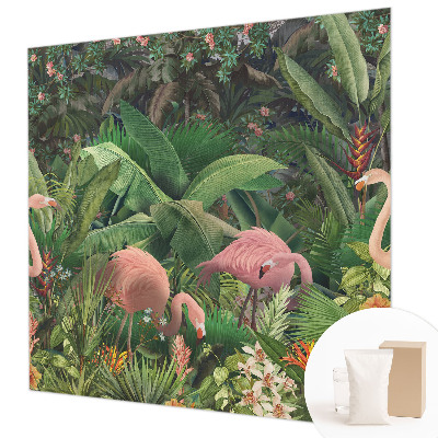 Fototapeta na míru do obýváku Růžoví plameňáci