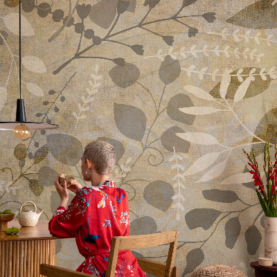 Fototapeta do ložnice Listy větviček