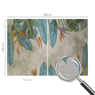 Vliesová fototapeta do ložnice Tropické květiny