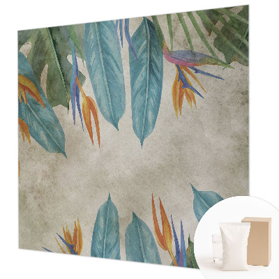 Vliesová fototapeta do ložnice Tropické květiny