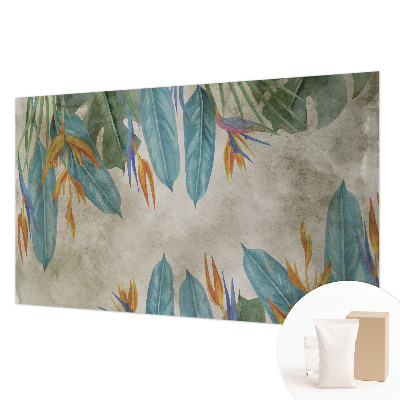 Vliesová fototapeta do ložnice Tropické květiny