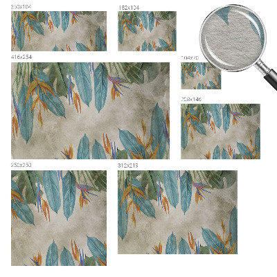 Vliesová fototapeta do ložnice Tropické květiny