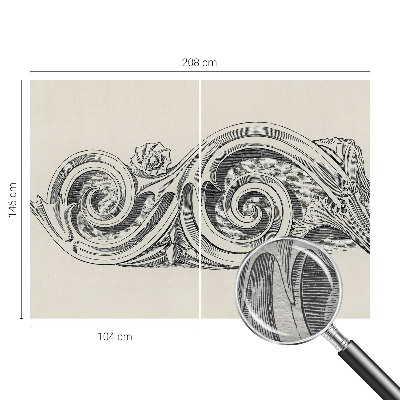 Vliesová fototapeta pro děti Rostlinná ozdoba