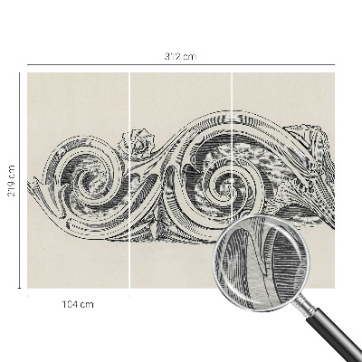 Vliesová fototapeta pro děti Rostlinná ozdoba