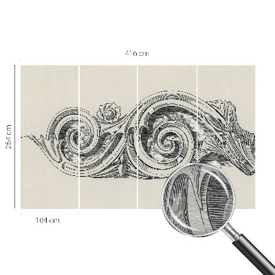 Vliesová fototapeta pro děti Rostlinná ozdoba