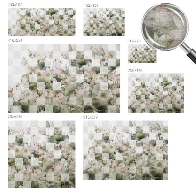 Fototapeta na zeď Lotosové vzory