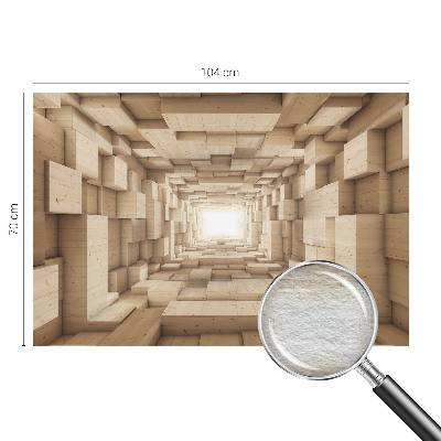 Fototapeta do ložnice Dřevěný tunel