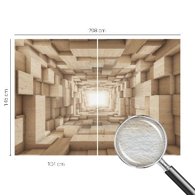 Fototapeta do ložnice Dřevěný tunel