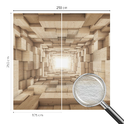 Fototapeta do ložnice Dřevěný tunel