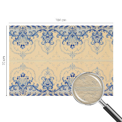 Vliesová fototapeta do obýváků Modré ozdoby