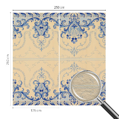 Vliesová fototapeta do obýváků Modré ozdoby