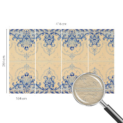 Vliesová fototapeta do obýváků Modré ozdoby