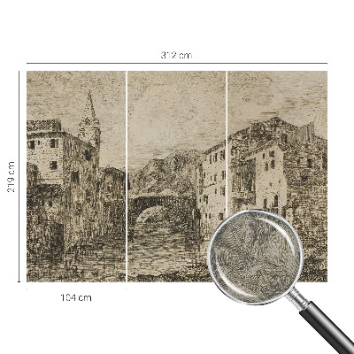 Vliesová fototapeta pro děti Panorama města