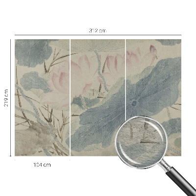 Fotografická tapeta vliesová Lotosové listy