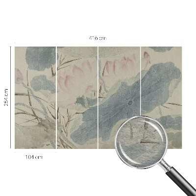 Fotografická tapeta vliesová Lotosové listy