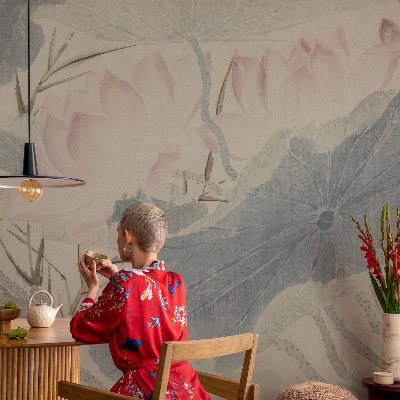 Fotografická tapeta vliesová Lotosové listy