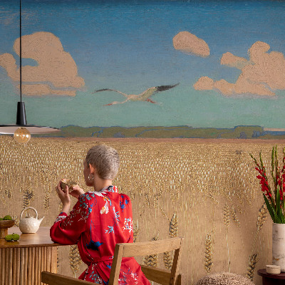 Moderní fototapeta na míru Pšeničné pole