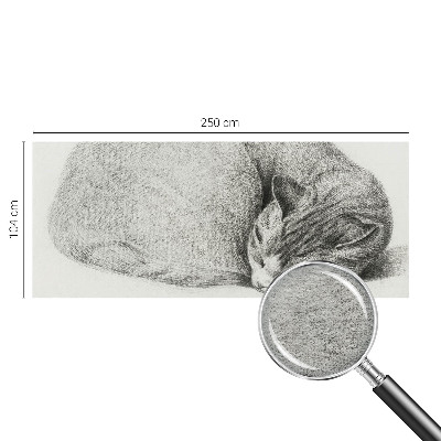 3D fototapeta Stočená kočka