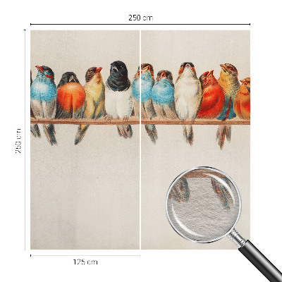 Fototapeta na stěnu Ptáci na větvi