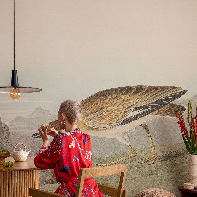 Vliesová fototapeta do ložnice Horský pták