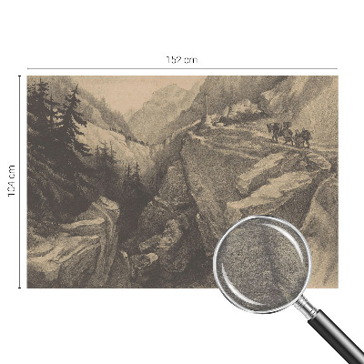 Fototapeta s potiskem na vliesu Malebné hory