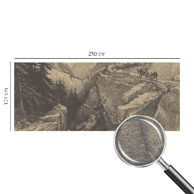 Fototapeta s potiskem na vliesu Malebné hory