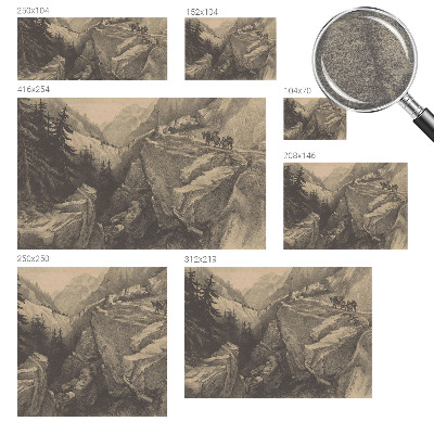 Fototapeta s potiskem na vliesu Malebné hory