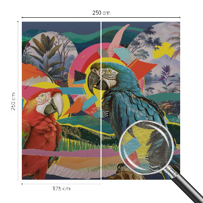 Moderní fototapeta na míru Exotických ptáků