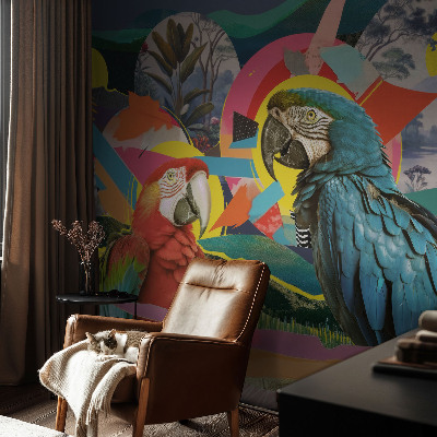 Moderní fototapeta na míru Exotických ptáků