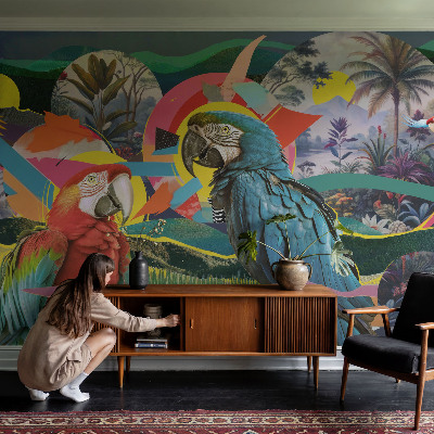 Moderní fototapeta na míru Exotických ptáků