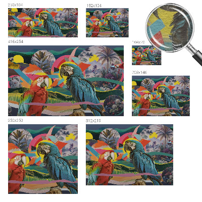 Moderní fototapeta na míru Exotických ptáků