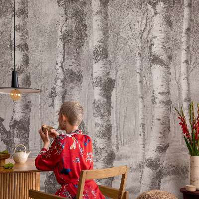 Vliesová fototapeta pro děti Březový les