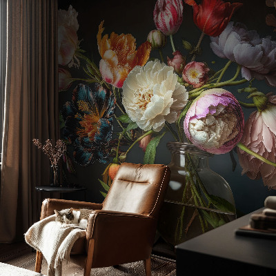 Vliesová fototapeta do ložnice Kytice květin