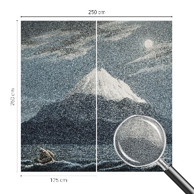 Vliesová fototapeta do ložnice Měsíční noc